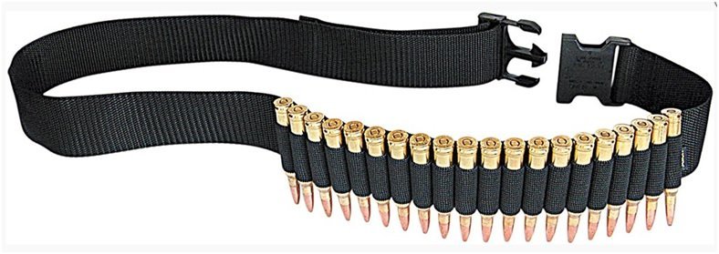 Allen Cintura di munizioni per fucili per 20 cartucce - nera