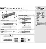 Walther Behördenlampe LED Taschenlampe SDL 800 mit UV-Licht - BK