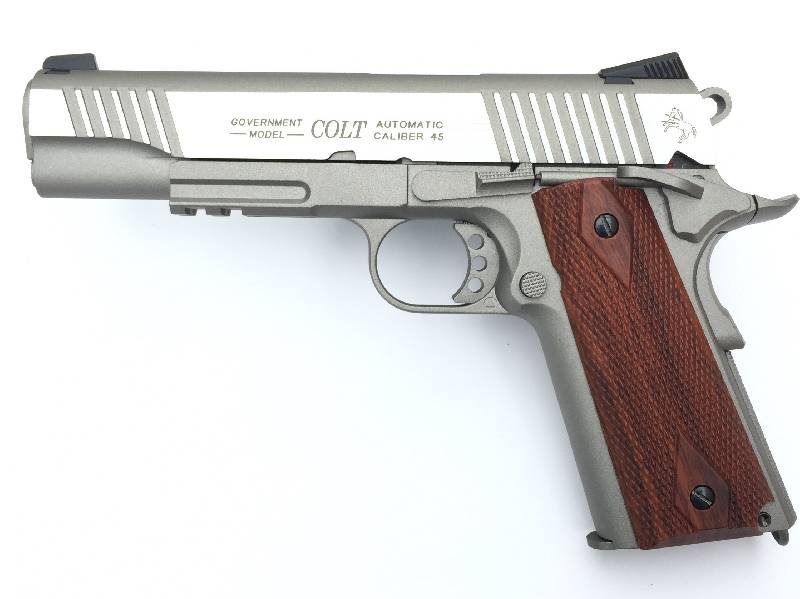 Colt 1911 Rail Gun Co2 GBB - 1,2 Joule - stainless