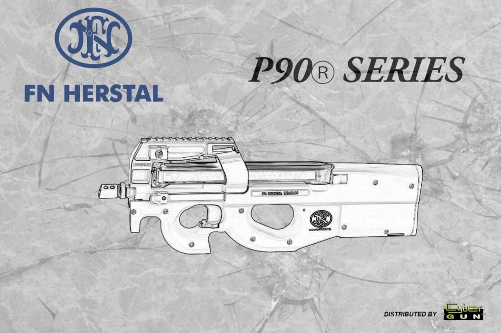 Cybergun FN P90 FDE AEG set completo 1,60 julios - TAN