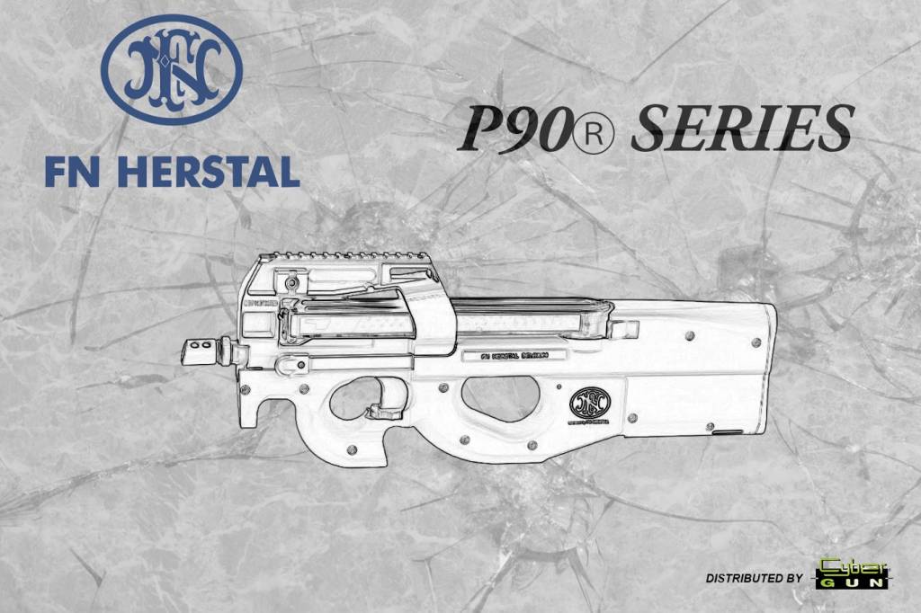 Cybergun Kompletny zestaw AEG FN P90 FDE 1,60 J - TAN