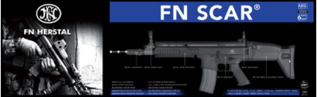 Cybergun FN SCAR Light Vollmetall 1,49 Joule AEG - BK