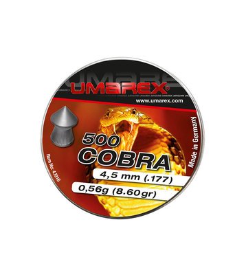 Umarex Diabolos tête pointu Cobra 4,5 mm - 500 pièces