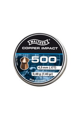 Walther Copper Impact Pointed Diabolos 4.5 mm 5 x 500 pieces