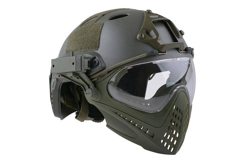 Ultimate Tactical Modular Helmet - FAST Para Jumper Piloteer - OD