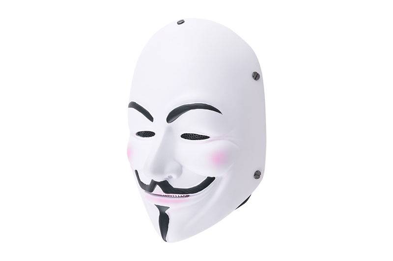 FMA Maschera a rete metallica Vendetta - bianca