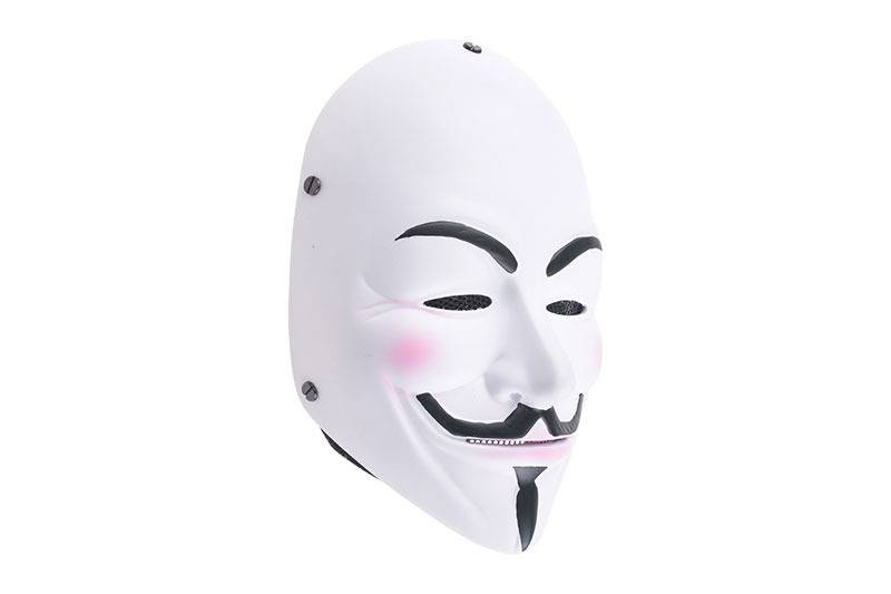 FMA Máscara de Vendetta de malla de alambre - blanco