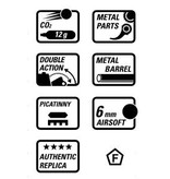 Smith & Wesson M&P R8 Co2 revolver - 1.6 joules - BK