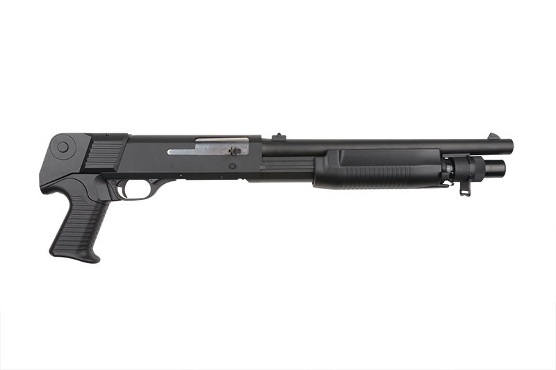 Cyma CM.361M - Fucile a pompa a molla in metallo a 3 raffiche - BK