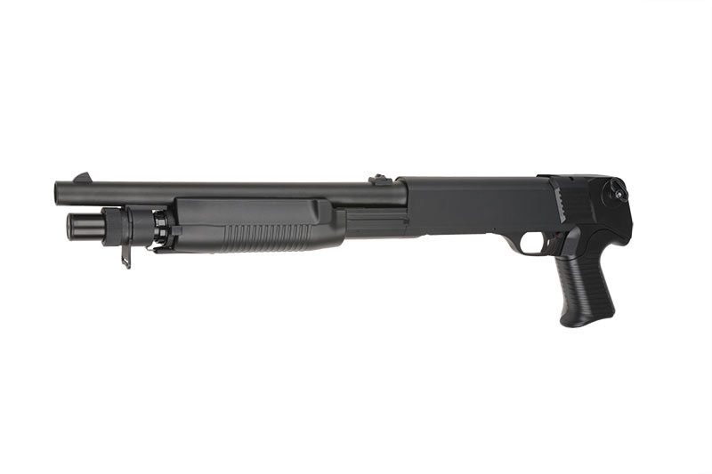 Cyma CM.361M - Fucile a pompa a molla in metallo a 3 raffiche - BK