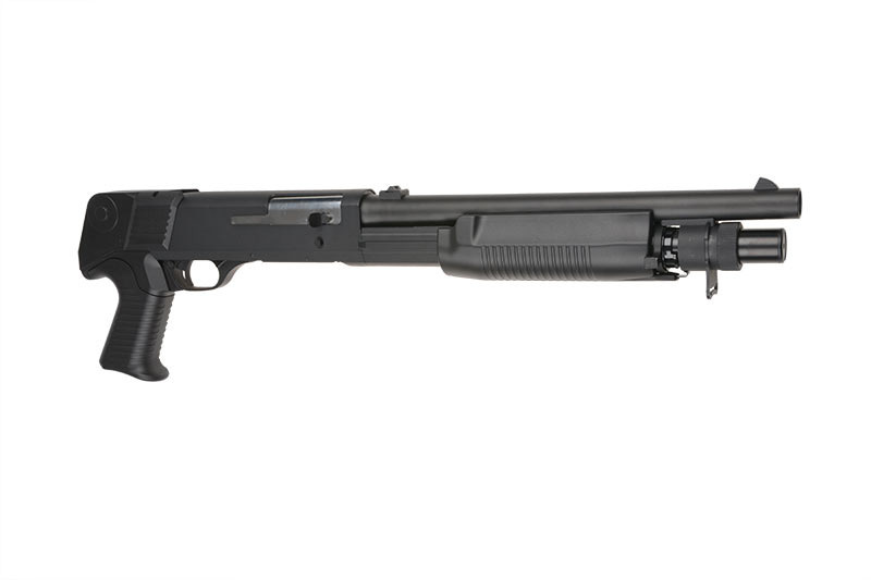 Cyma CM.361M - Fucile a pompa a molla in metallo a 3 raffiche - BK