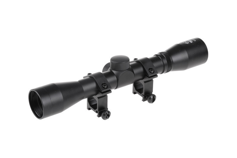 Theta Optics 4x32 High Mount Riflescope Weaver - BK