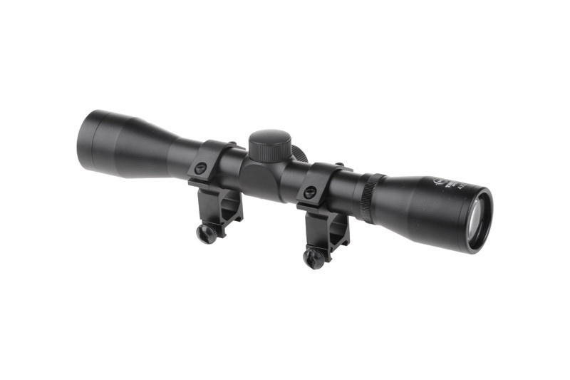 Theta Optics 4x32 High Mount Riflescope Weaver - BK