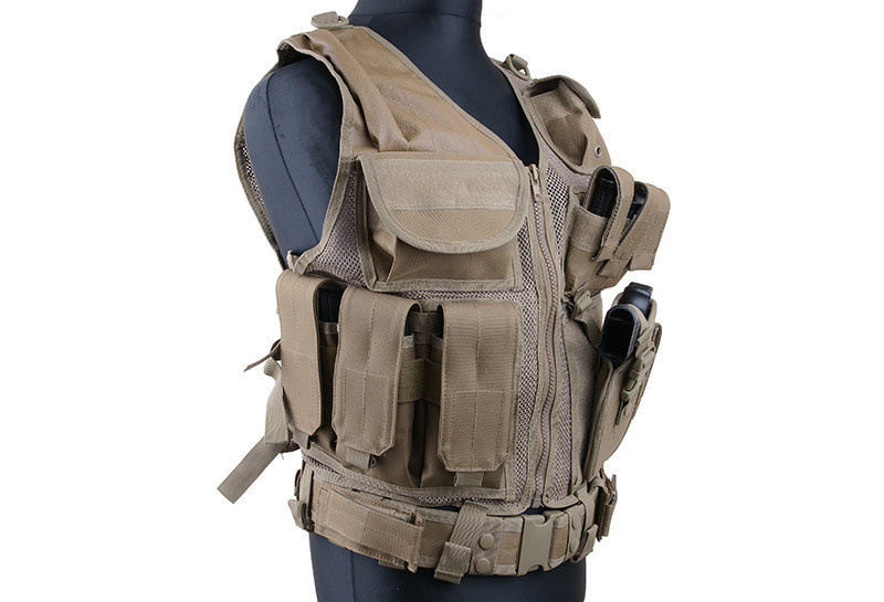 ACM Tactical Chaleco táctico tipo KAM-39 - TAN