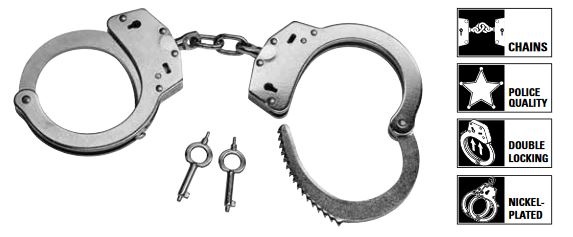 Perfecta HC 200 handcuffs - nickel plated steel