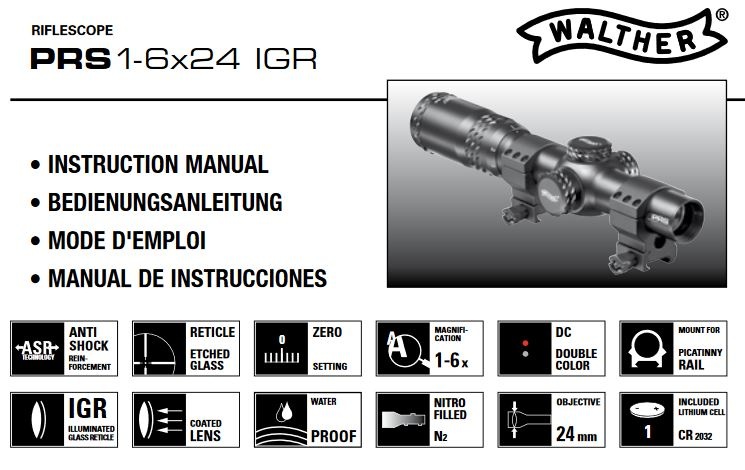 Walther Illuminated PRS 1-6x24 IGR