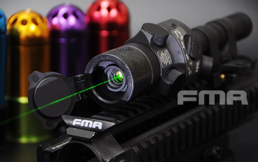 FMA Green laser glare mount with remote switch - TAN