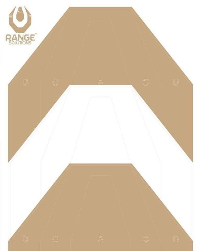 Range Solutions Target IPSC PT 500x700 mm - 50 pezzi