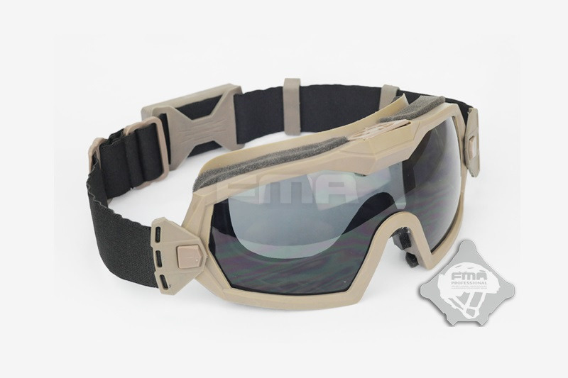 FMA Okulary ochronne z wentylatorem V2 - TAN