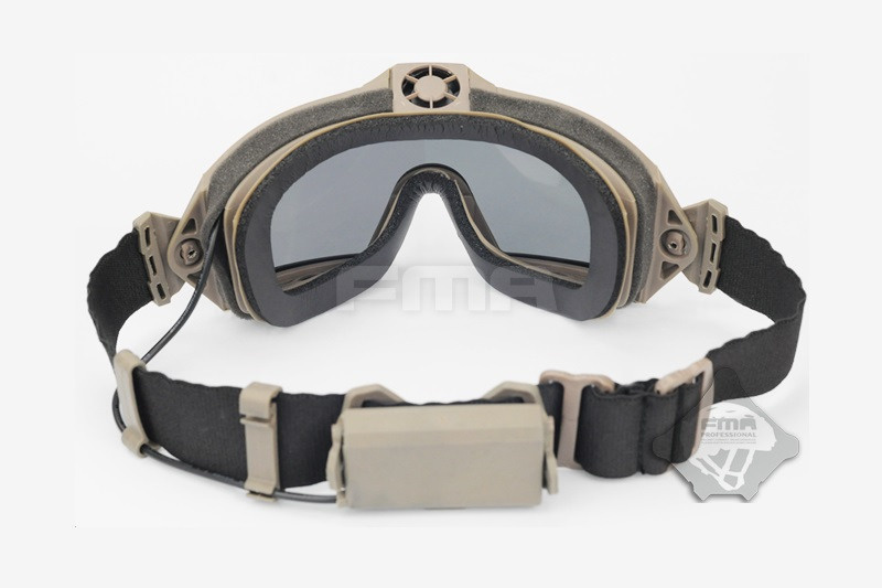 FMA Óculos de proteção com ventilador V2 - TAN