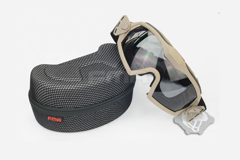 FMA Schutzbrille mit Ventilator V2 - TAN