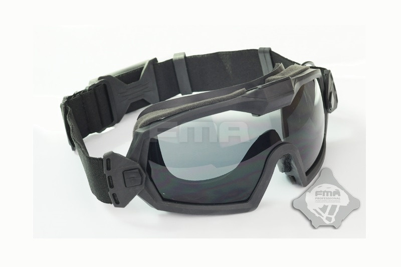 FMA Okulary ochronne z wentylatorem V2 - BK