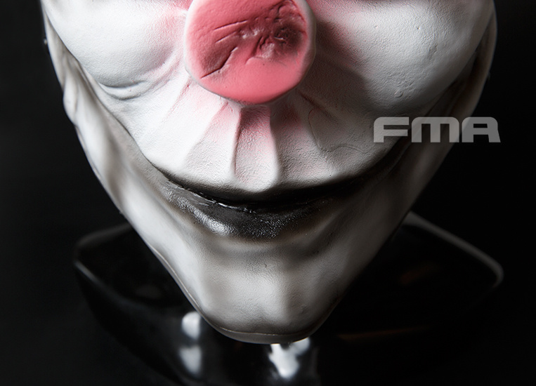 FMA Harvest Day Clown 2 M Wire Mesh Mask - bianco