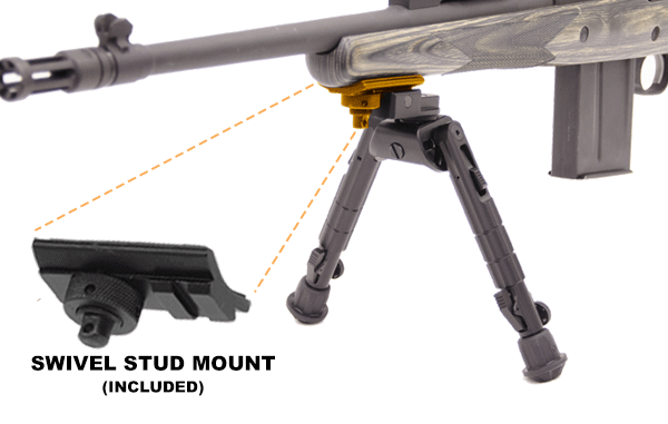 UTG Bipé Heavy Duty Recon 360 Graus - BK