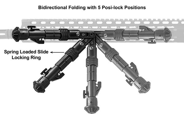 UTG Bipiede Recon Flex KeyMod - BK