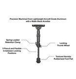 UTG Bipiede Recon Flex KeyMod - BK