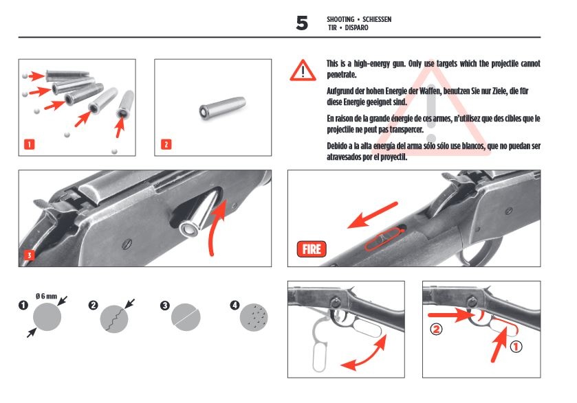 Legends Co2 Cowboy Rifle 3.0 Joule - antyczne wykończenie