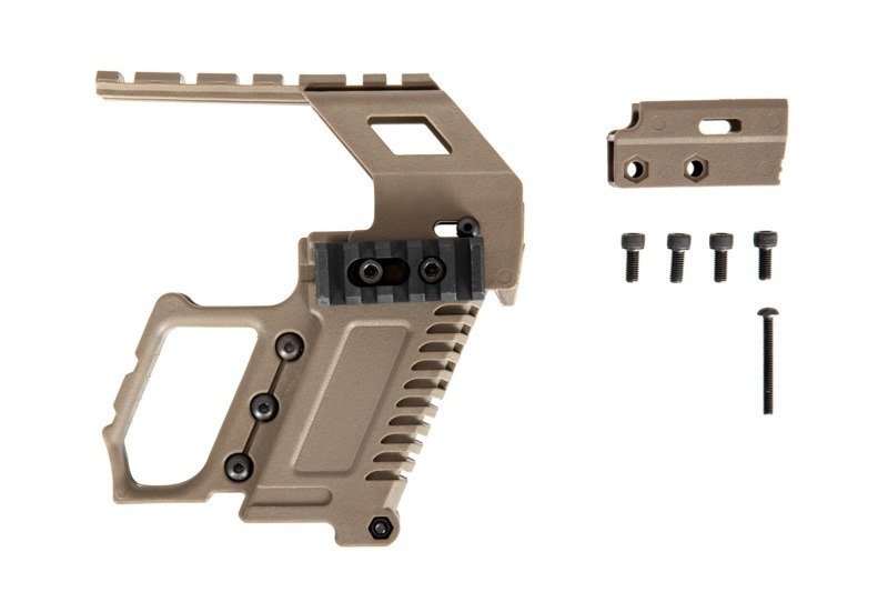 Ultimate Tactical G17/G18/G19 Tactical RAS Carbine Mount - TAN
