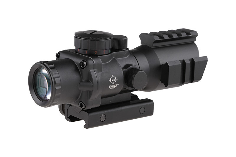 Theta Optics 4x32 RGB Riflescope Rhino Weaver - BK