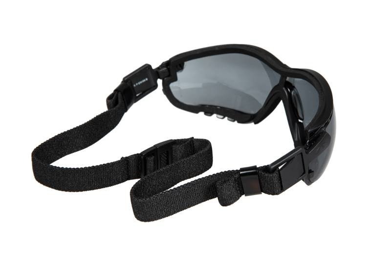 Pyramex Gafas de seguridad antiniebla V2G tintadas - BK