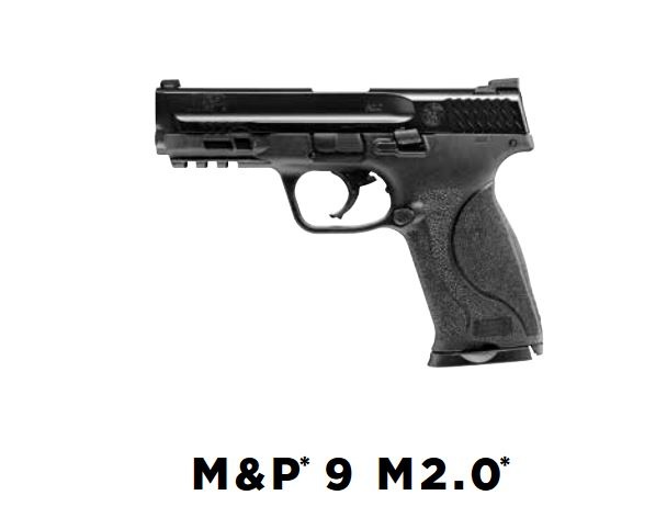 Umarex S&W M&P9 2.0 T4E Co2 RAM 5.0 Joule - Cal. 43 - BK