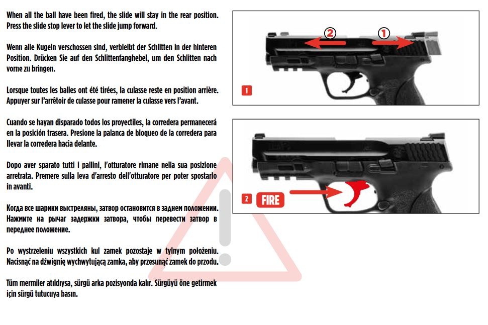 Umarex S&W M&P9 2.0 T4E Co2 RAM 5.0 Joules - Cal. 43 - BK