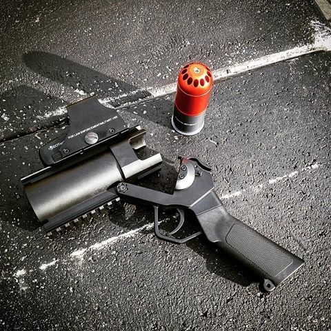Cyma M052 Moscart grenade launcher pistol - BK