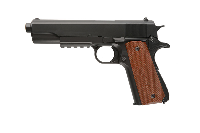 Well P361 1911 RIS Federdruck Pistole - 0,50 Joule - BK