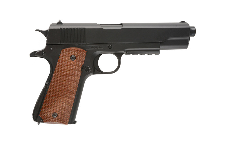 Well P361 1911 RIS pistola a pressione a molla - 0,50 joule - BK