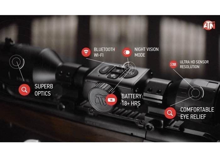 ATN X-SIGHT 4K PRO 3-14x day and night riflescope - BK