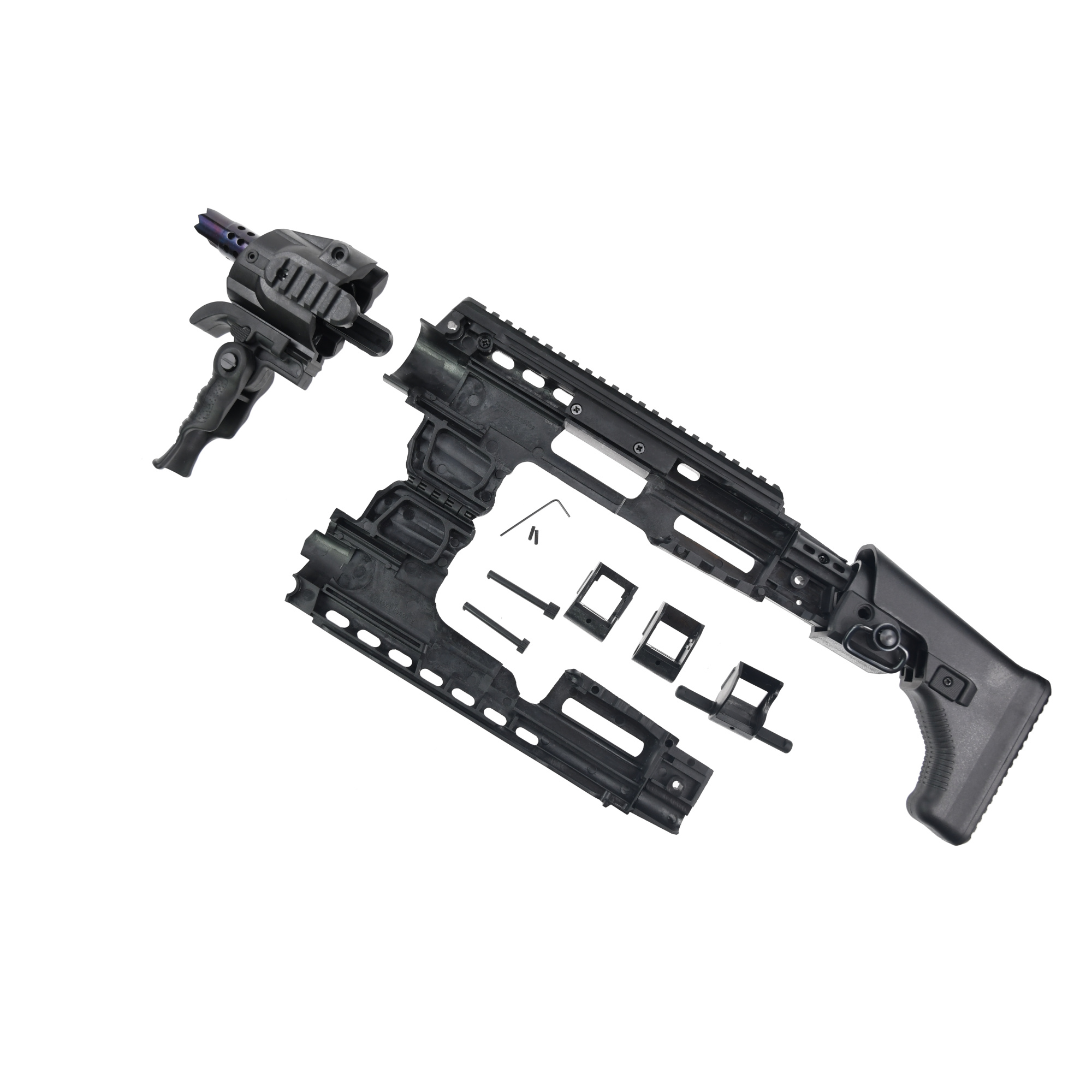 APS Glock 17/18C/19 Action Combat Carbine Conversion Kit - BK
