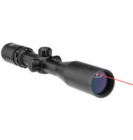 RTI Optics Riflescópio 2,5-10 x 42 Mil-Dot com laser vermelho - BK