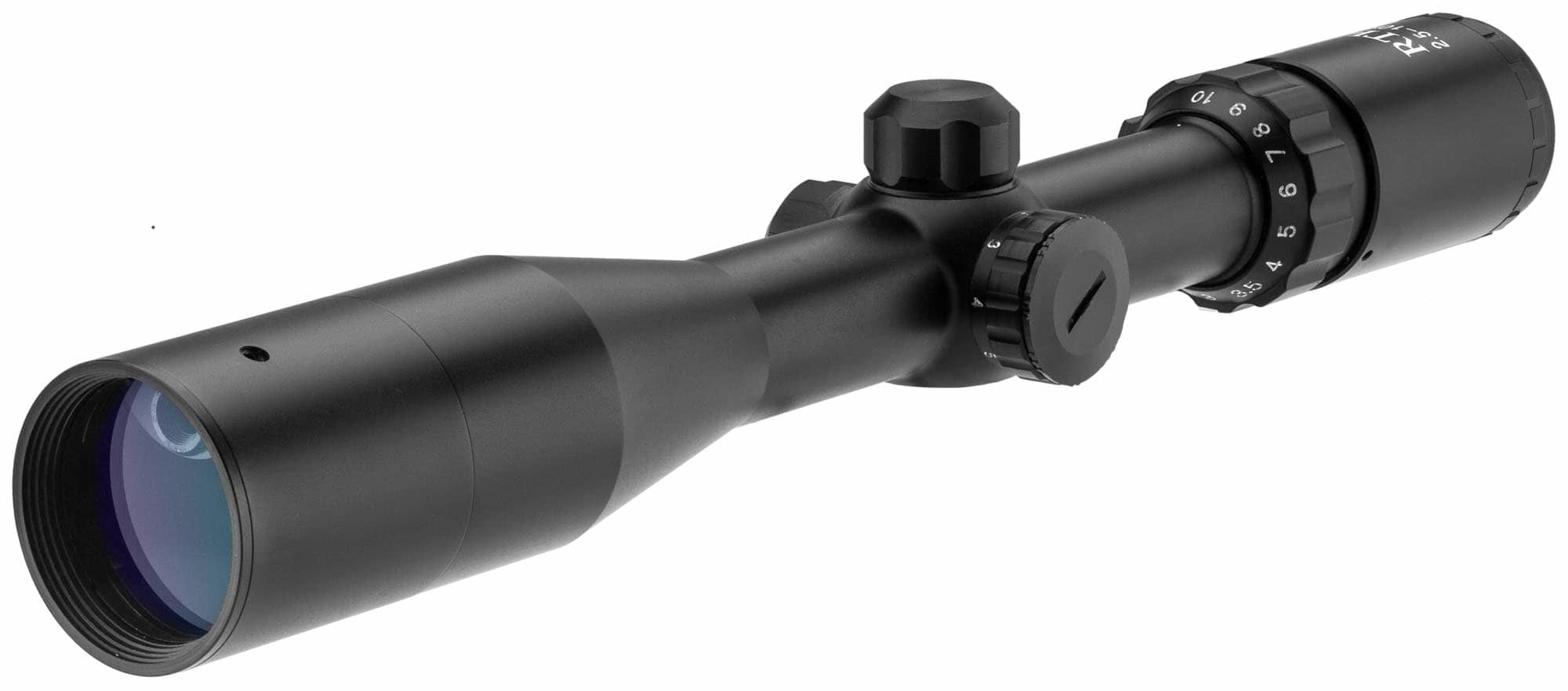 RTI Optics Riflescópio 2,5-10 x 42 Mil-Dot com laser vermelho - BK