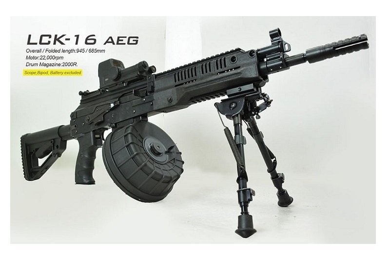 LCT LCK-16 AK-16 LMG AEG - 1,49 Joule - BK