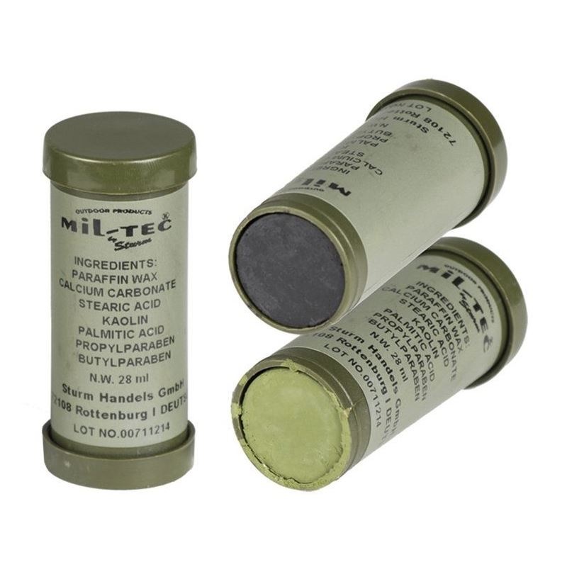 Mil-Tec Camo Face Paint - Green and Black