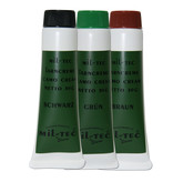 Mil-Tec Camo Face Paint Set - verde, marrom, preto