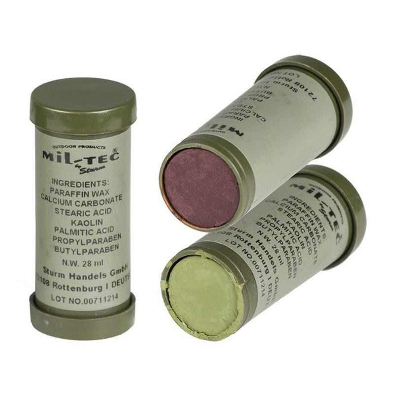 Mil-Tec Camo Face Paint - Green and Brown