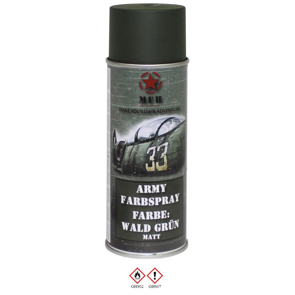 MFH Camuflagem Army Paint Spray matt - verde floresta