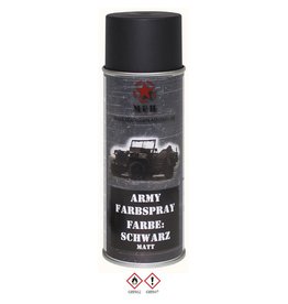 MFH Camuflaje Army Paint Spray mate - negro