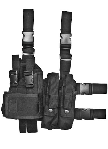 ASG Bein Holster für MP5K, MP7, M11, Vz61 - BK